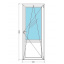 Балконные двери VIKNAR'OFF Fenster 400 с 1-камерным стеклопакетом 0,8x2м Хмельницкий