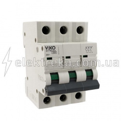 Автоматичний вимикач VIKO 3P 16A 4,5 кА 230/400В тип С Дніпро