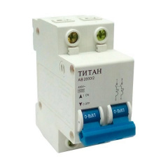 Автоматичний вимикач ТИТАН 2P 6A 6кА 230/400В тип С Луцьк
