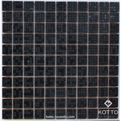 Декоративна мозаїка Котто Кераміка CM 3039 C PIXEL BLACK 300x300x8 мм Чернівці