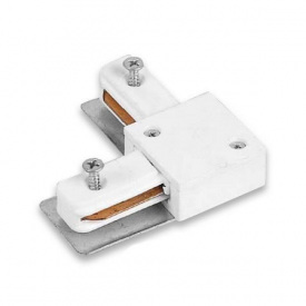 Коннектор угловой для шинопровода однофазный белый LD1001 Feron