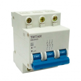 Автоматичний вимикач ТИТАН 3P 63A 6кА 230/400В тип С