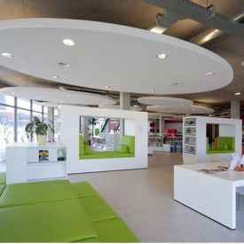 Акустичний дизайнерський острів Rockfon Eclipse ОВАЛ 1760х1160х40 мм