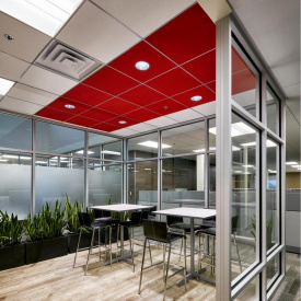 Акустична вологостійка плита Rockwool Rockfon Color All 600x600x15 мм червона