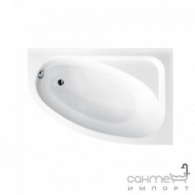 Асиметрична ванна Besco PMD Piramida Cornea 140x80 біла права