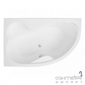 Ассиметричная ванна Polimat Mega 160x105 L 00230 белая левая