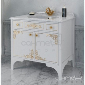 Підлогова Тумба під раковину Marsan Jacqueline 900 чорний патина золото