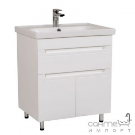 Підлогова Тумба з умивальником Аква Родос Омега 60 біла