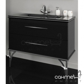 Тумба підвісна без раковини Marsan Cassandre 900 білий фурнітура золото