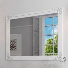 Дзеркало Marsan Jacqueline 1200 білий патина срібло