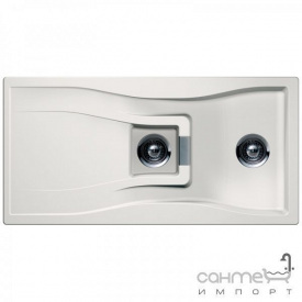 Гранитная кухонная мойка Schock Cristadur Waterfall D150 оборотная 92 avorio