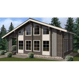 Будинок з профільованого бруса 8х13 м