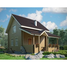 Будинок з профільованого бруса 6х8 м