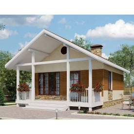 Будинок з профільованого бруса 6х8 м