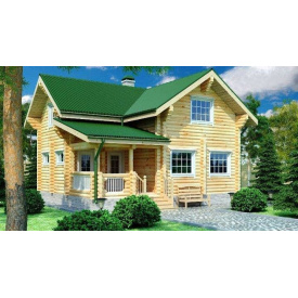 Деревяные дома из оцилиндрованного бревна 8х9 м