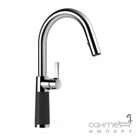 Змішувач для кухні з висувним виливом Schock SC520 555120 граніт в кольорі Cristadur 90 carbonium
