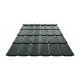 Металлочерепица Ruukki Decorrey Polyester Matt 0,5 мм Серый графит