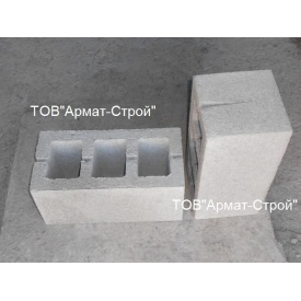 Будівельний стіновий бетонний блок 400х200х200 мм (390х190х190 мм)