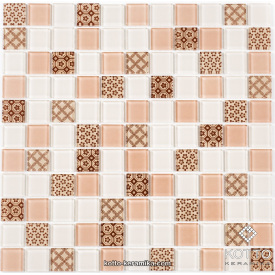 Скляна мозаїка Котто Кераміка GM 4055 C3 BEIGE M BEIGE M STRUCTURE 300х300х4 мм