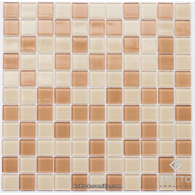 Скляна мозаїка Котто Кераміка GM 4038 C2 BEIGE M BEIGE W 300х300х4 мм