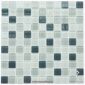 Стеклянная мозаика Котто Керамика GM 4042 C3 STEEL D STEEL M STEEL W 300х300х4 мм