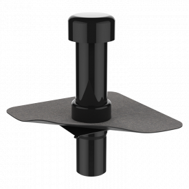 Вентиляційний вихід для каналізаційних стояків з привареним бітумним фартухом