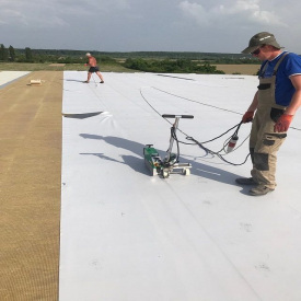 Гидроизоляция плоской кровли коммерческого назначения