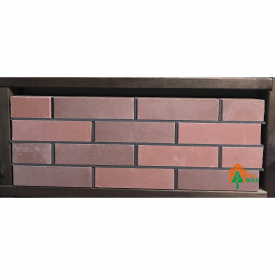 Кирпич облицовочный ECOBRICK гладкий 250x120x65 мм красный бордо