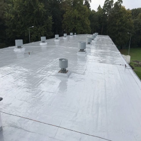 Гидроизоляция мягкой плоской кровли из рубероида жидкой мембраной