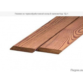 Планкен Гюмрі термооброблена сосна 1400х80х14 мм