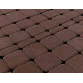 Тротуарна плитка Старе місто 25 мм червоний/коричневий