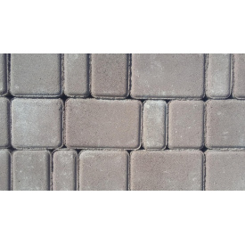 Тротуарная плитка Старый город 60 мм серая