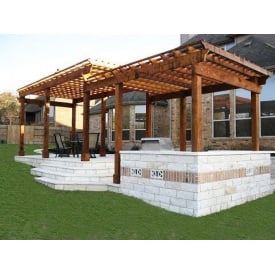 Строительство деревянной перголы для дачи