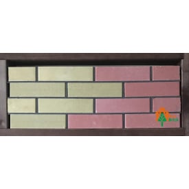 Кирпич гиперпрессованный гладкий 250x120x65 оливковый красный