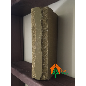 Кирпич облицовочный ECOBRICK луч ложок 250x120x65 мм оливка