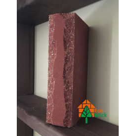 Кирпич облицовочный ECOBRICK луч ложок 250x120x65 мм красный