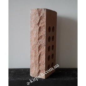 Облицювальна цегла LAND BRICK скала пустотіла персик 250х100х65 мм