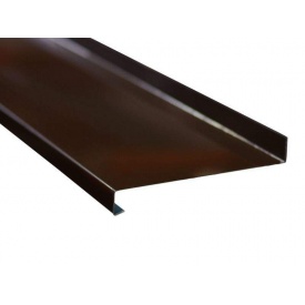 Алюминиевый отлив 0,8 мм 150 мм коричневый (RAL 8014)