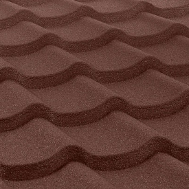 Композитная черепица QueenTile Standart 1-тайлова 1150x400 мм brown