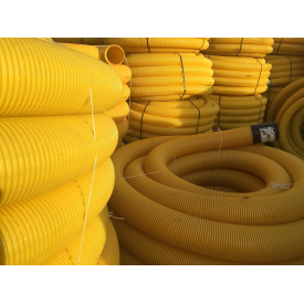 Дренажна труба гофрована PipeLife в бухтах 160 мм 50 м