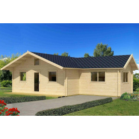 Дом деревянный из профилированного бруса 7.6х10