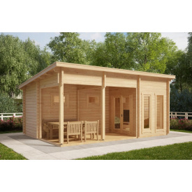 Беседка деревянная из профилированного бруса 6х4