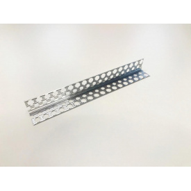 Уголок алюминиевый перфорированный AL MAX 23x23 мм 0,4 мм 3 м