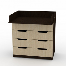 Комод пеленальний Компаніт 850х930х510 мм венге