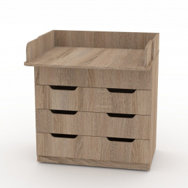 Комод пеленальний Компаніт 850х930х510 мм дуб сонома