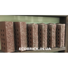 Кирпич облицовочный пустотелый ECOBRICK бордо