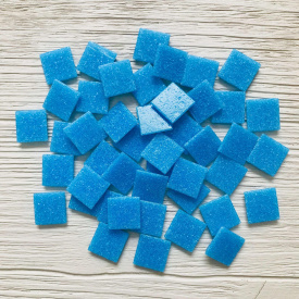 Стеклянная мозаика Eco-Mosaic 20х20 мм 33х33 см голубая (20L14)