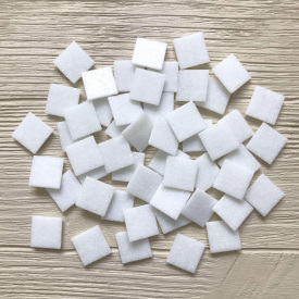 Скляна мозаїка Eco-Mosaic 20х20 мм 33х33 см біла (20L02)