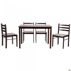 Обеденный стол и стулья АМФ Брауни комплект деревянной мебели Запорожье