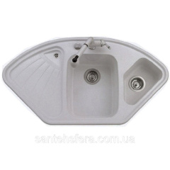 Гранітна кухонна мийка ADAMANT CONSENSUS 1060x575x190 мм світло сіра Кропивницький
